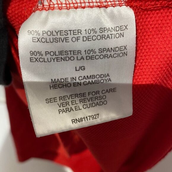 Head Men's Red Collared Short Sleeve Stretch Golf Polo Shirt Size Large - Picture 10 of 11